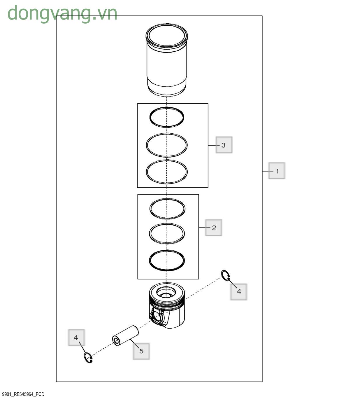 9901 Bộ lớp lót pít-tông - ST475468